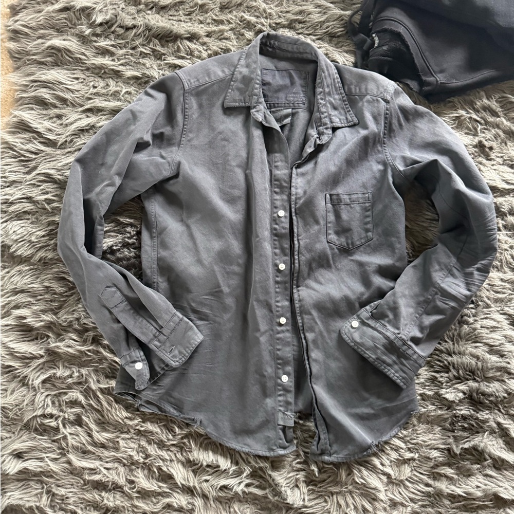 Frank & Eileen with Citizens of Humanity Gray Button-Up denim Shirt